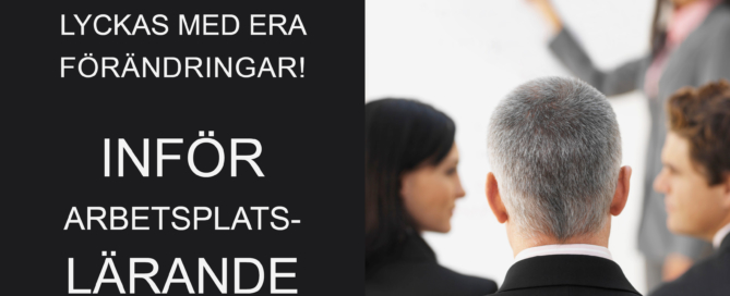 Lyckas med era förändringar - inför arbetsplatslärande