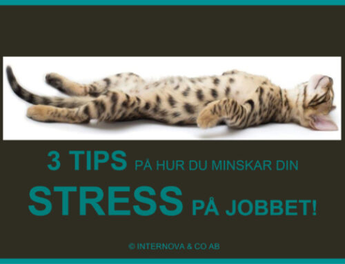 3 tips på hur du minskar din stress på jobbet!