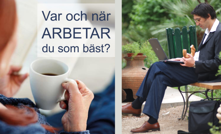 Var och när arbetar du som bäst?